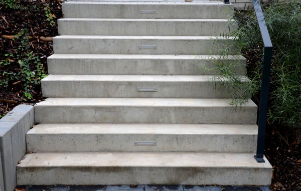 Poured Step Installation in Lynchburg