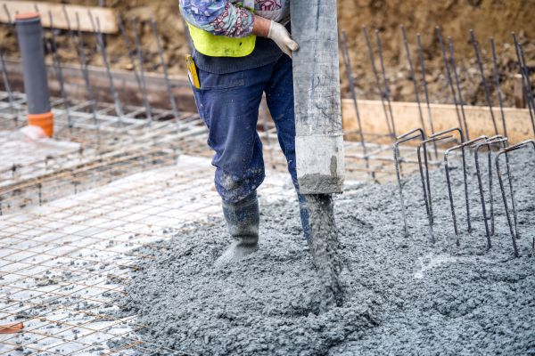 Cabin Foundation Pouring in Lynchburg